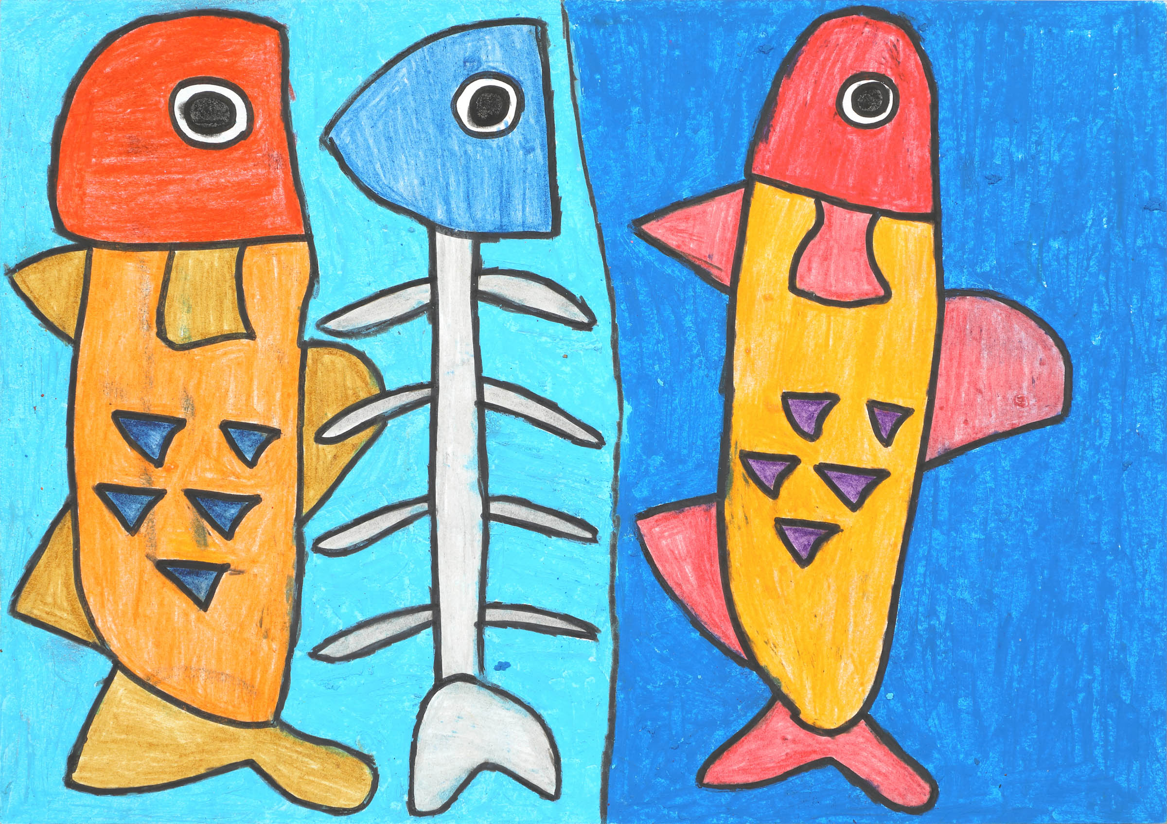 ふつうの魚と骨の魚