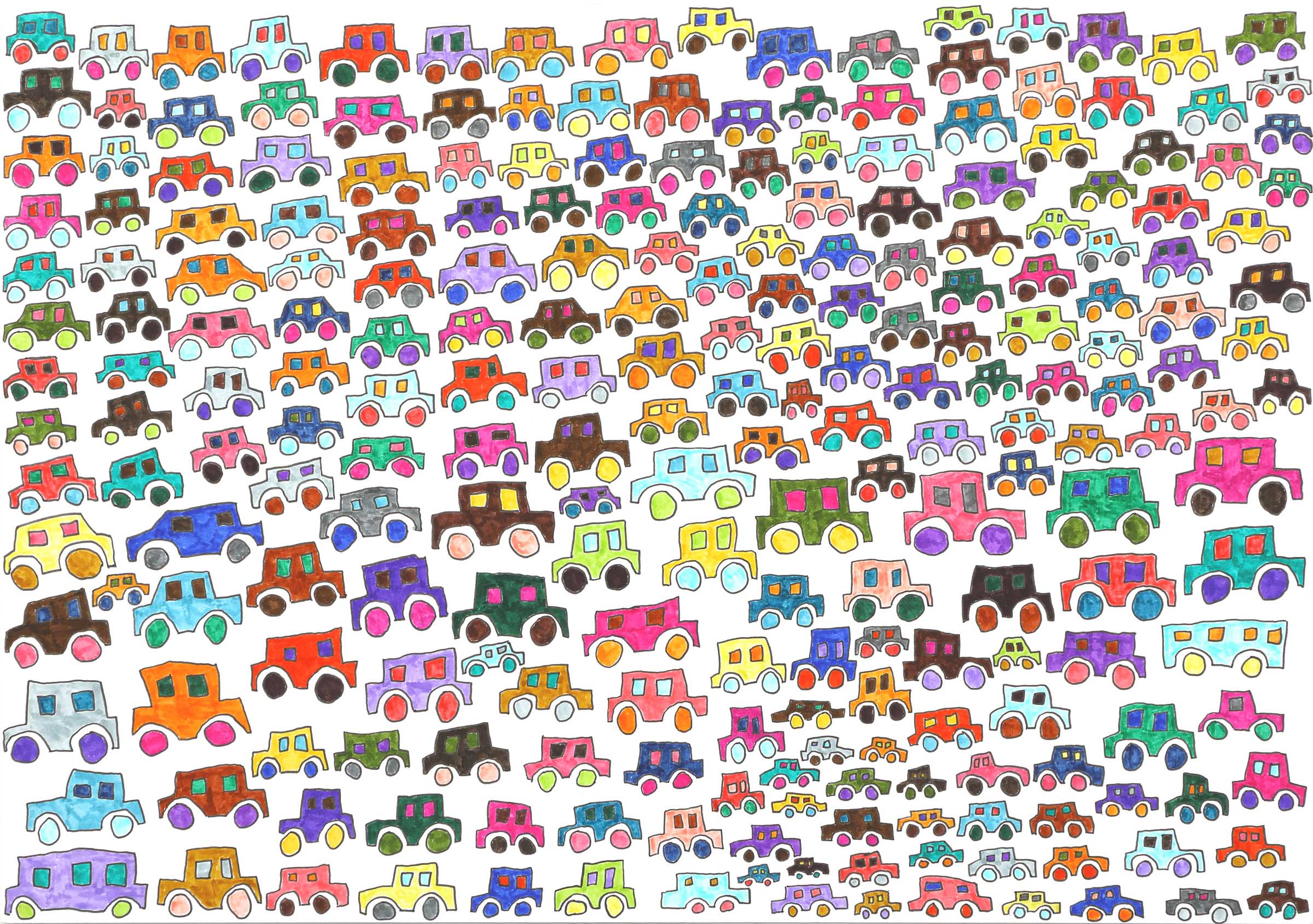 カラフルくるま