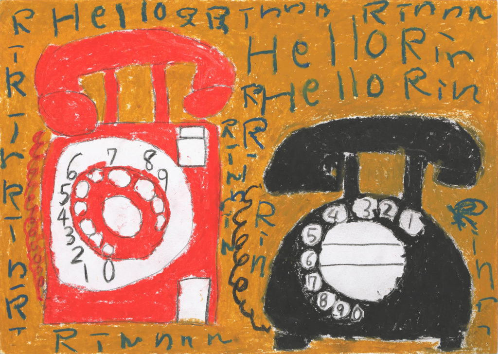 赤電話と黒電話